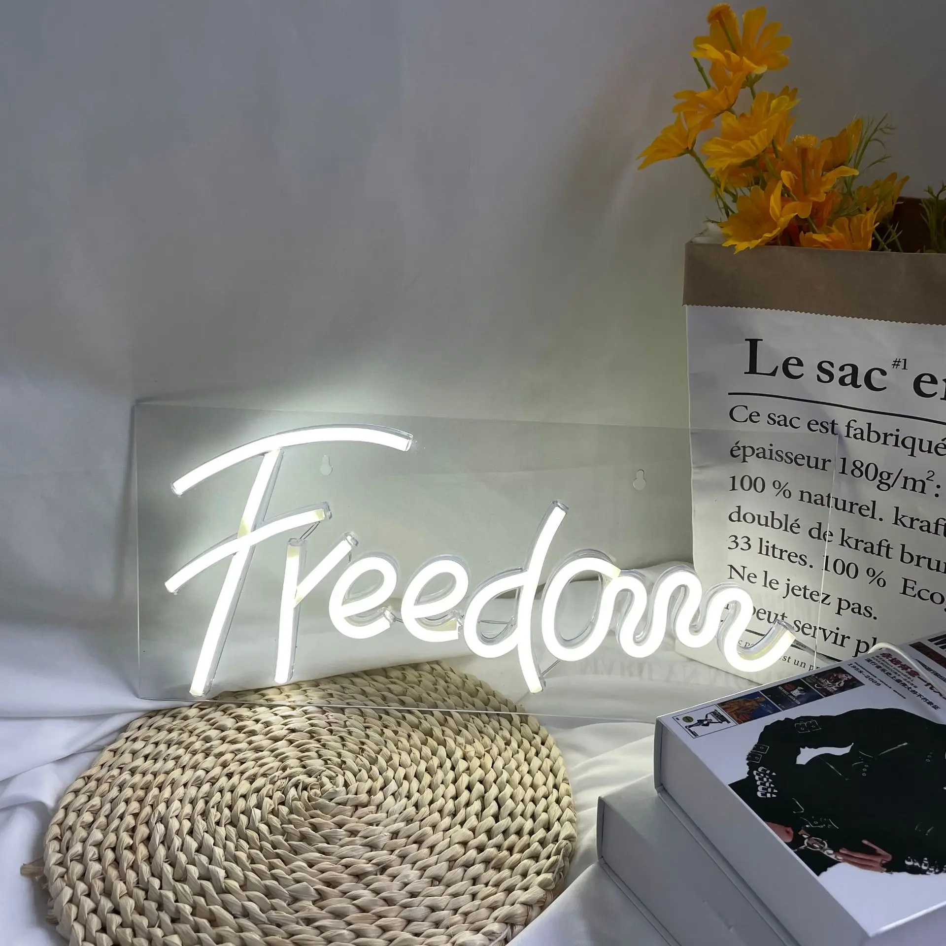 Wholesale Custom LED Neon Light Signs with Acrylic Material IP33 Rated 1-Year Warranty