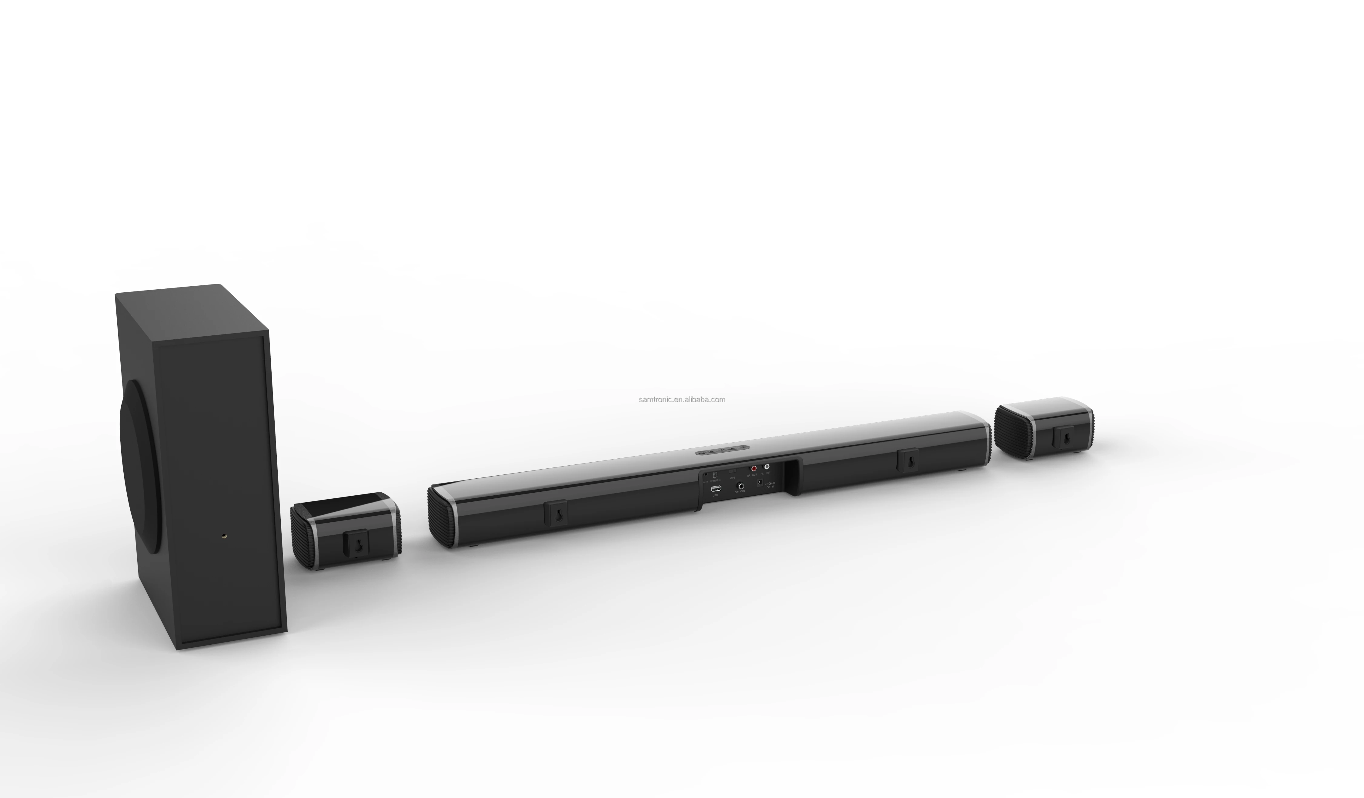 Samtronic 5.1ch Soundbar With Wired Subwoofer And Rear Speakers 32