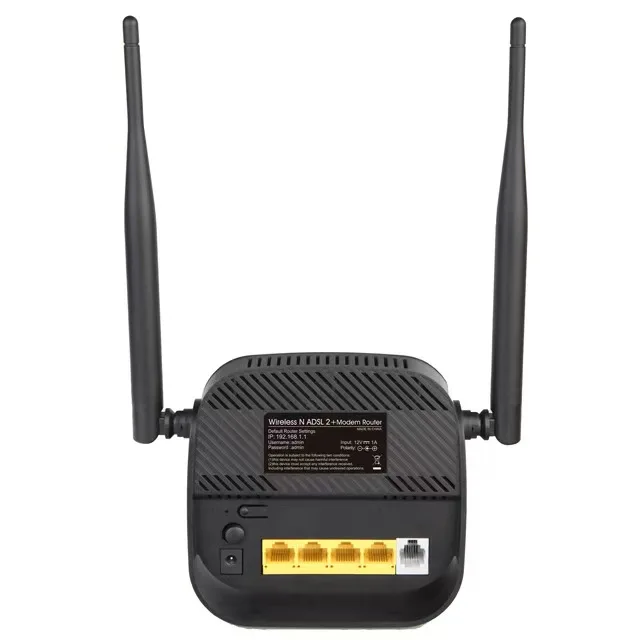 OEM High Speed 300Mbps ADSL2 MODEM Wan Lan RJ11 802.11n Jue Hong Wireless WiFi Router 2.4GHz with 5dBi Antenna Newly
