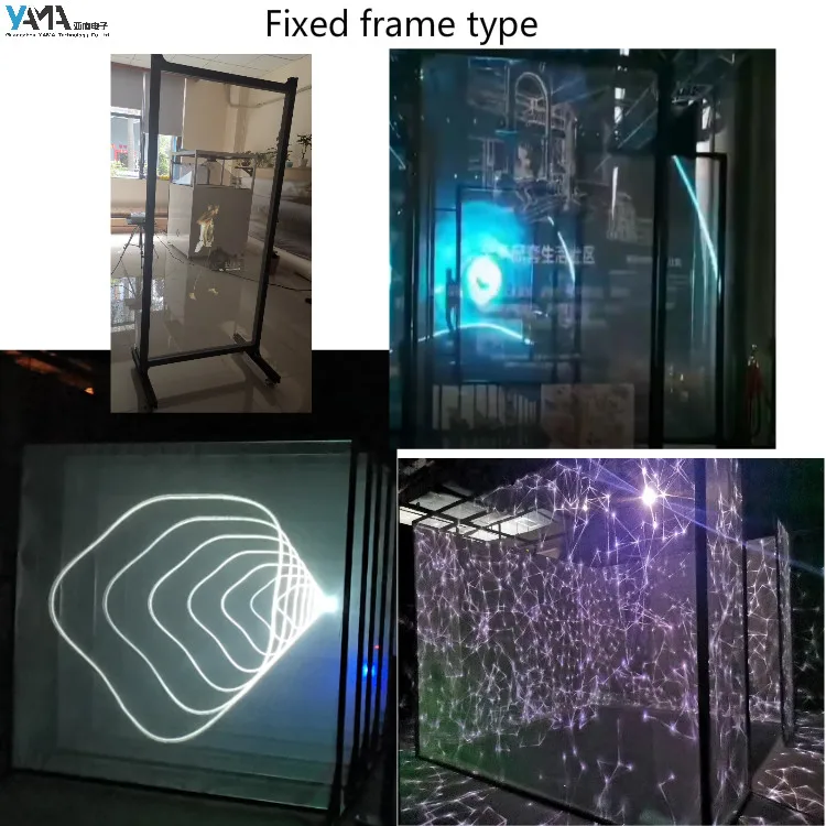 Indoor Transparent Screen Hologram Projector with Holographic Mesh Fabric OEM Application