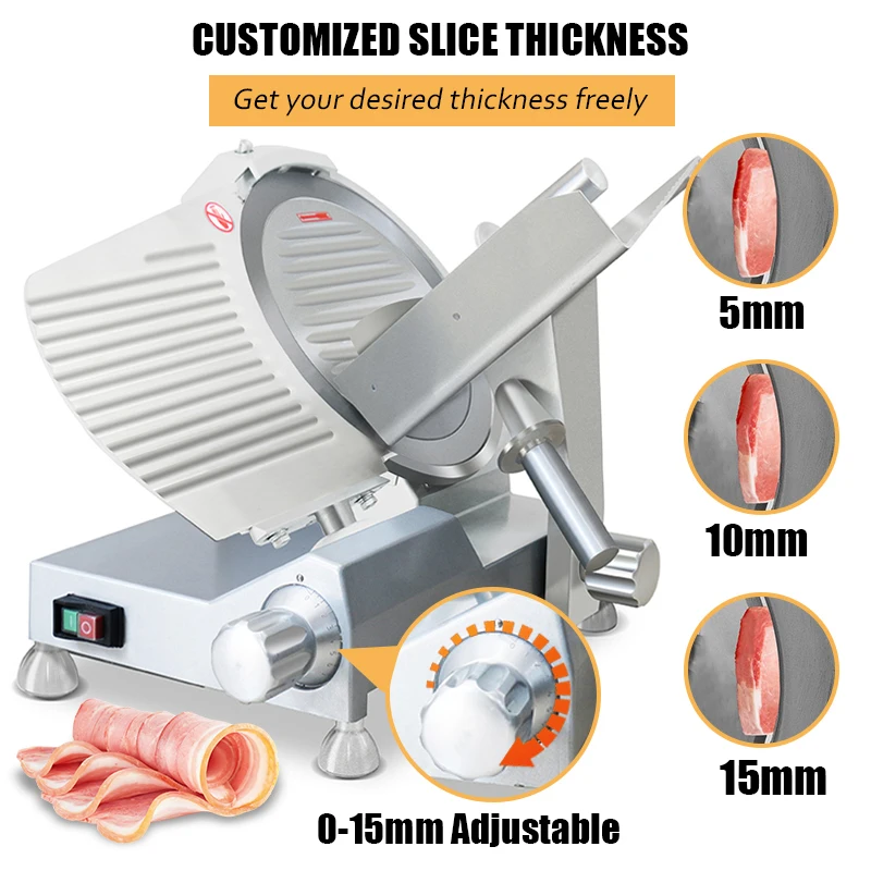 product jk 300l new semi automatic meat slicer for slicing beef bacon ham sausage cheese frozen meat for restaurant use-7