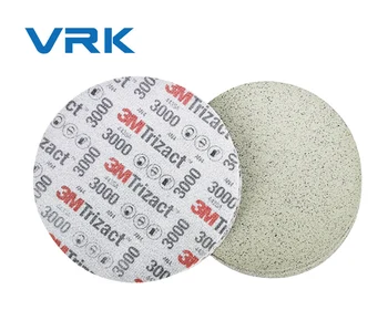 6 inch 1500 3000 5000 grit wet dry sandpaper round soft abrasive sponge pad sanding sponge