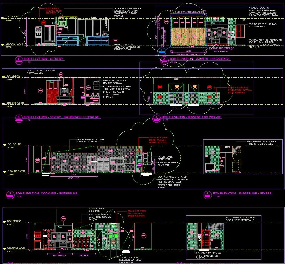 Fast Food Kfc Kitchen Equipment Layout Design With Kfc Restaurant