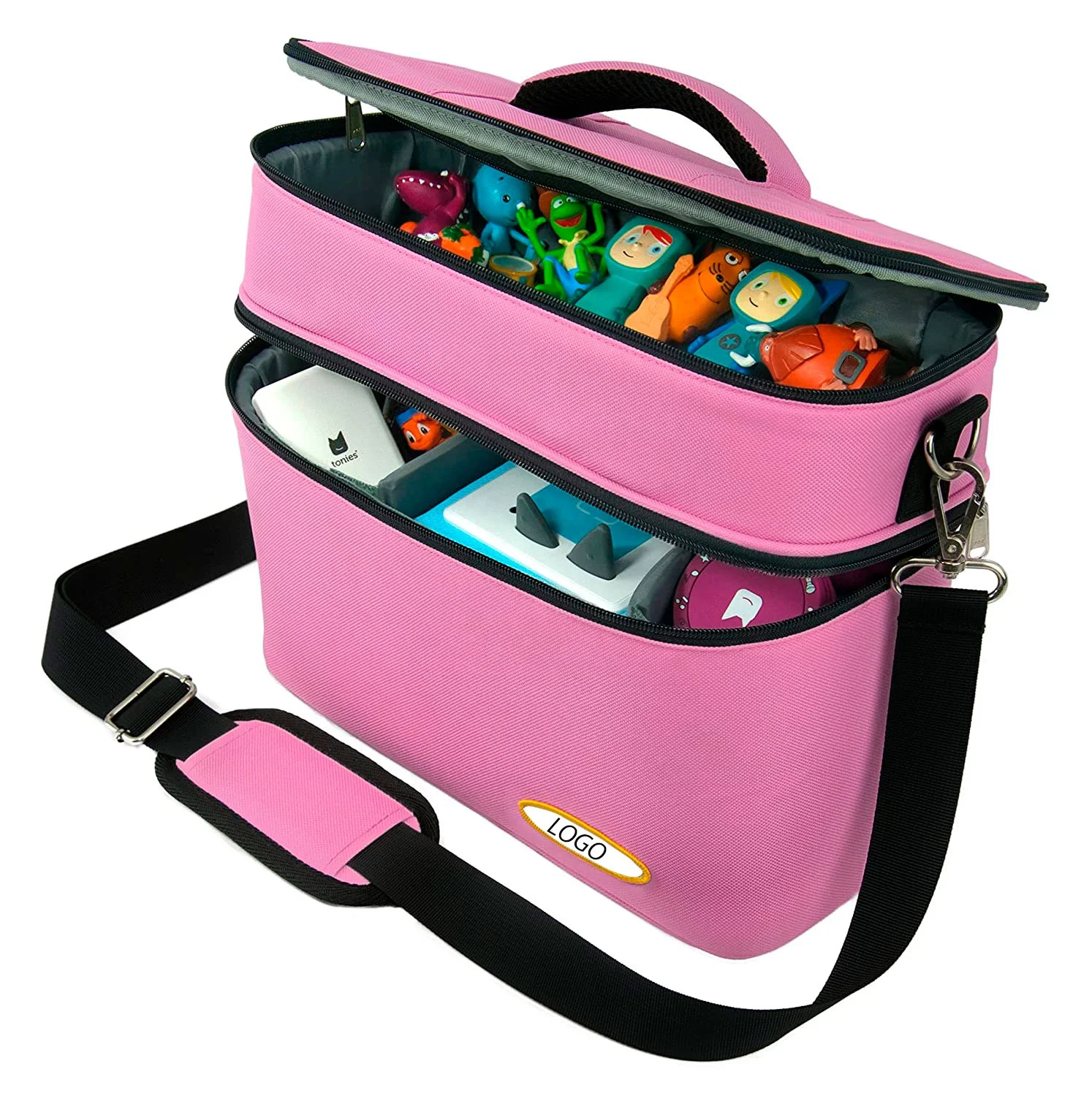 Custodia per Giocattoli Musicali Educativi Personalizzata, Adatta per Set Iniziale Toniebox, Figurine Tonies e Lettore Yoto, Borsa da Viaggio