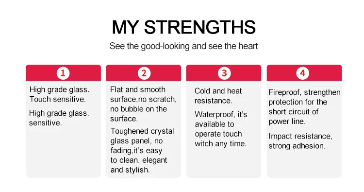 Intelligent electronic door lock touch screen processing custom waterproof and moisture-proof door lock touch screen