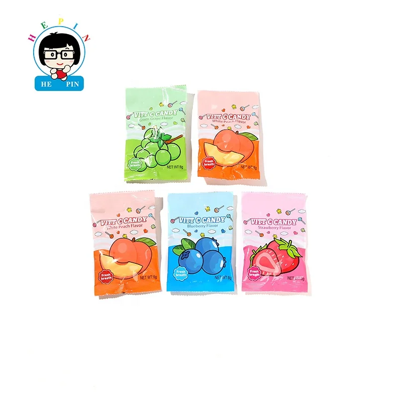 Box Packaging Individually Packed Fruit Flavour Assorted Flavour Mixed Tablet Candy Hard Candy