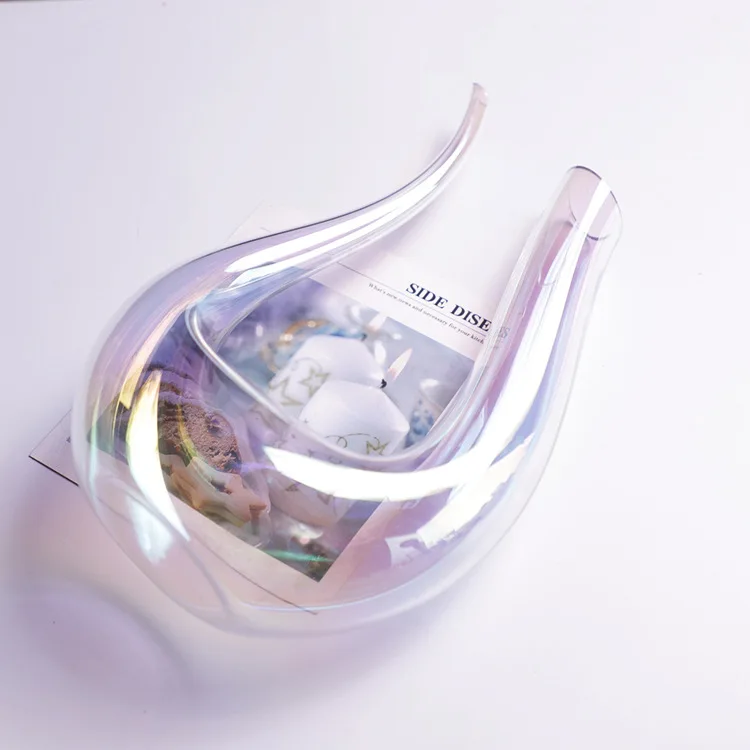 Европейский креативный красочный лазерный u-образный бытовой Лебедь хрустальный стеклянный графин для красного вина