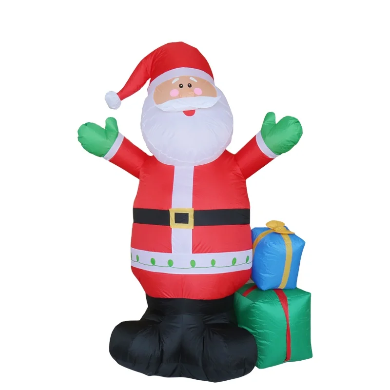 Оптовая продажа, рождественские надувные украшения для улицы, 7 футов, 2,1 м, Санта-Клаус