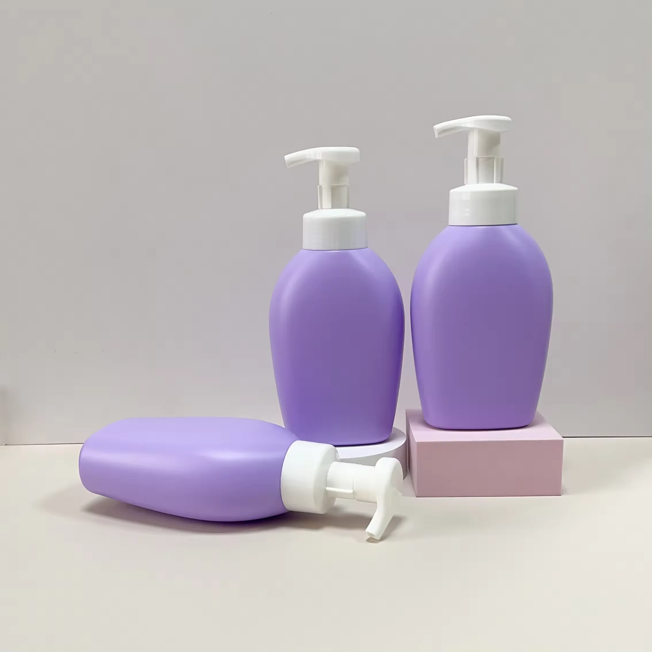 Empty Skin Care Cleanser Baby Bottle 500ml HDPE Cosmetic Plastic Foam Soap Dispenser Foam Pump Bottle