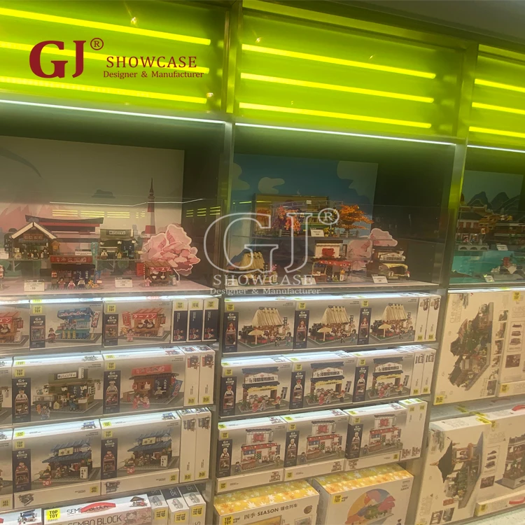 Action Figure Display Case Wall Mounted Wood Anime Figure Display Shelf Ideas Shop Interior Design