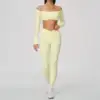Yellow Top+Leggings Set