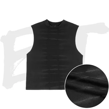 Fashion Men's Sleeveless Tshirt 100% Cotton Blank Shirts Tank Tops Breathable Customized Logo Tshirt For Man