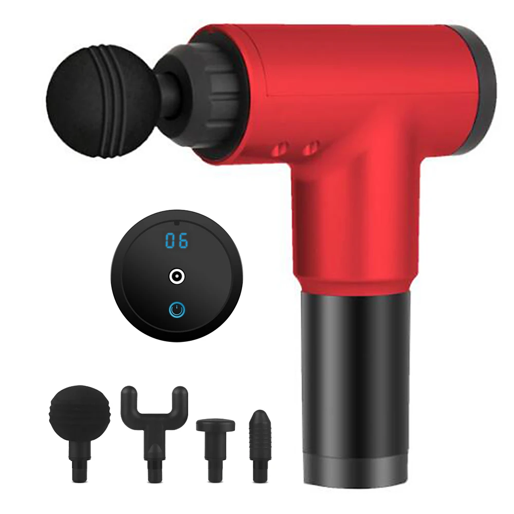 6 Speed LED Display Handheld Deep Tissue Muscle Massager Percussion  Massage Gun