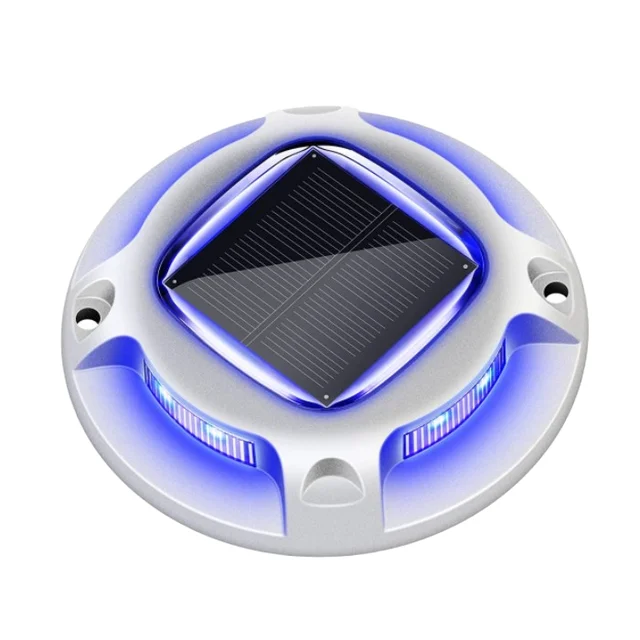 Hot Sale IP67 Outdoor LED Deck Light Waterproof Solar Walkway Road Stud Lamp for Stairs Dock Pathway Garden Lighting