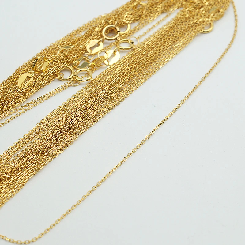 JZSZ-KS025D 18K Gold Cable Chain - Wholesale & Mould Making