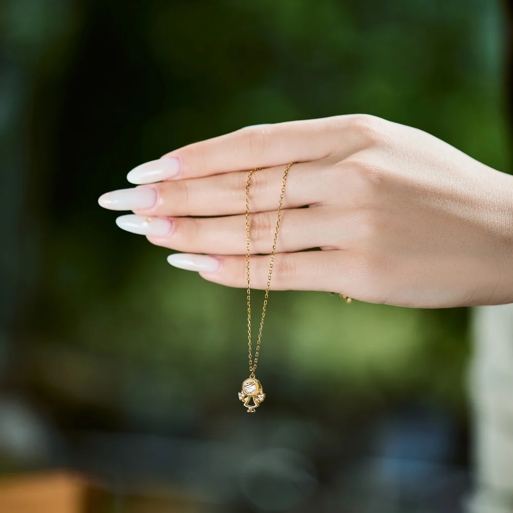 KAKODIY Unique Fashion Design Rhodium 18K Gold Plated 925 Sterling Silver Chain 5A Zirconia Girls Pendant Necklace Daily Wear detail 5