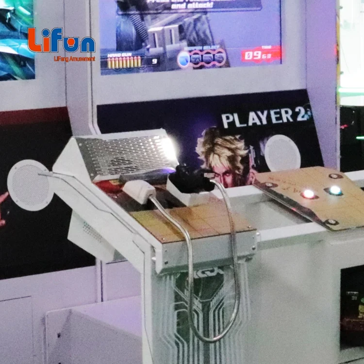 Indoor 2-Player Coin Operated Arcade Shooting Game Time Crisis 4 Gun Shooting Machine for Game Centres and Playgrounds