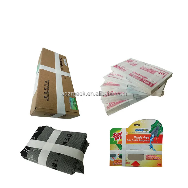 Hot Melt Kraft Paper Banding Roll 30mm Width Tape Banding Roll Banknote ...