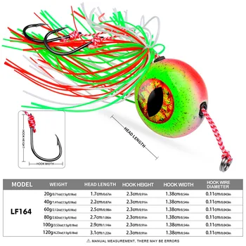 Cheery Metal Sea Fishing Set with Fire Flame Moon Lead Head Iron Plate Bait Red Seal Targeted for Freshwater Fish Species – Metal Jig – view 3
