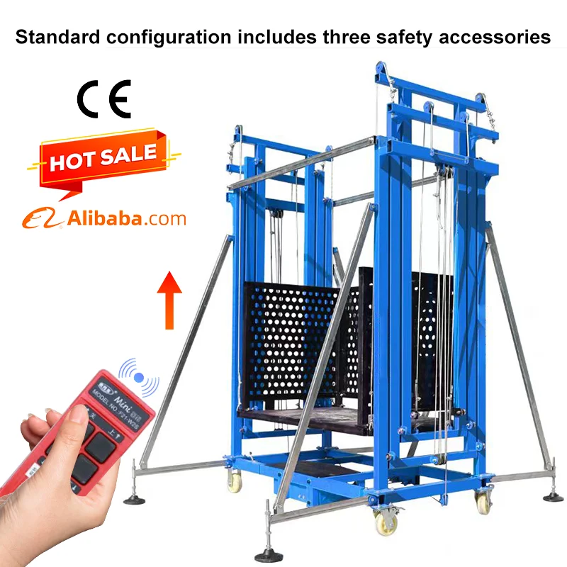 500kg Mobile Electric Scissor Scaffold Platform 4