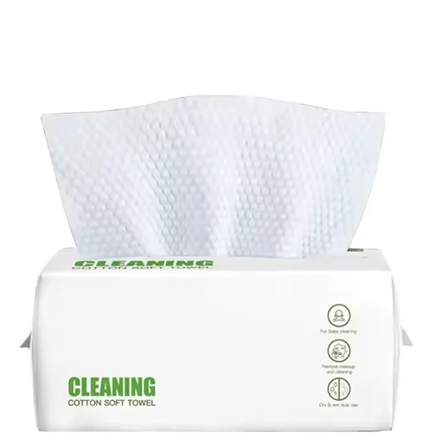 Baby-Friendly Disposable Facial Towels Thick Soft Wipes in Paper Box