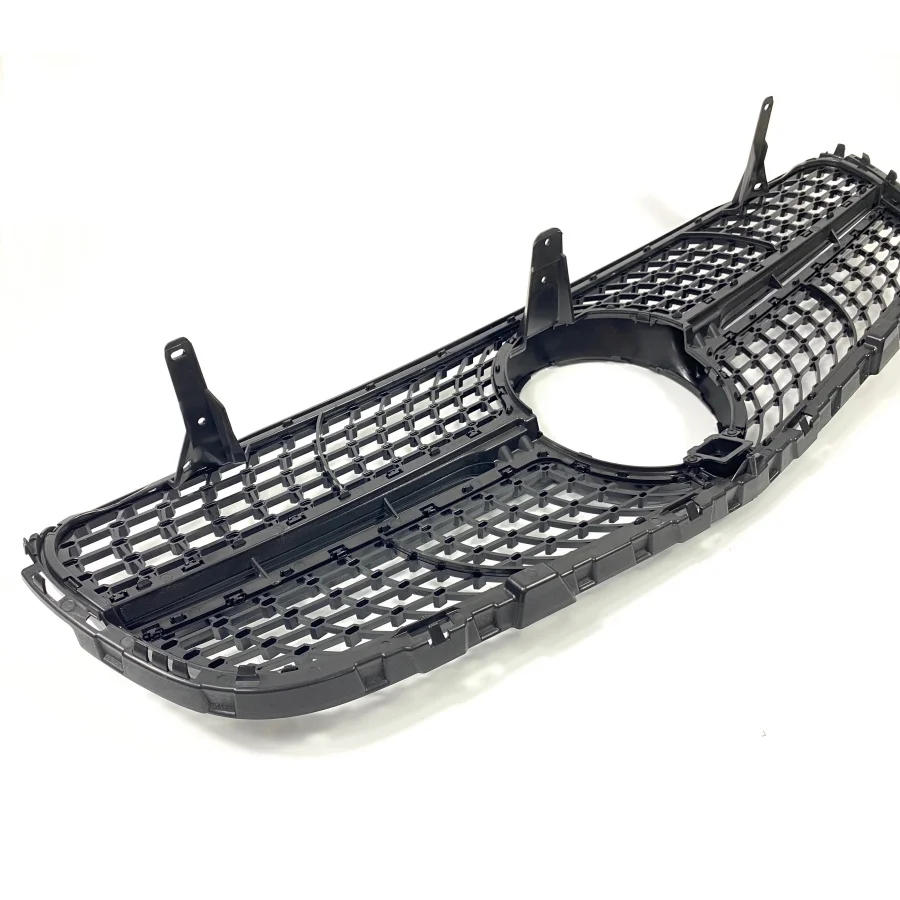 product tiypeor car diamond front bumper grille abs mesh grille with camera for mercedes benz x253 2016 -6