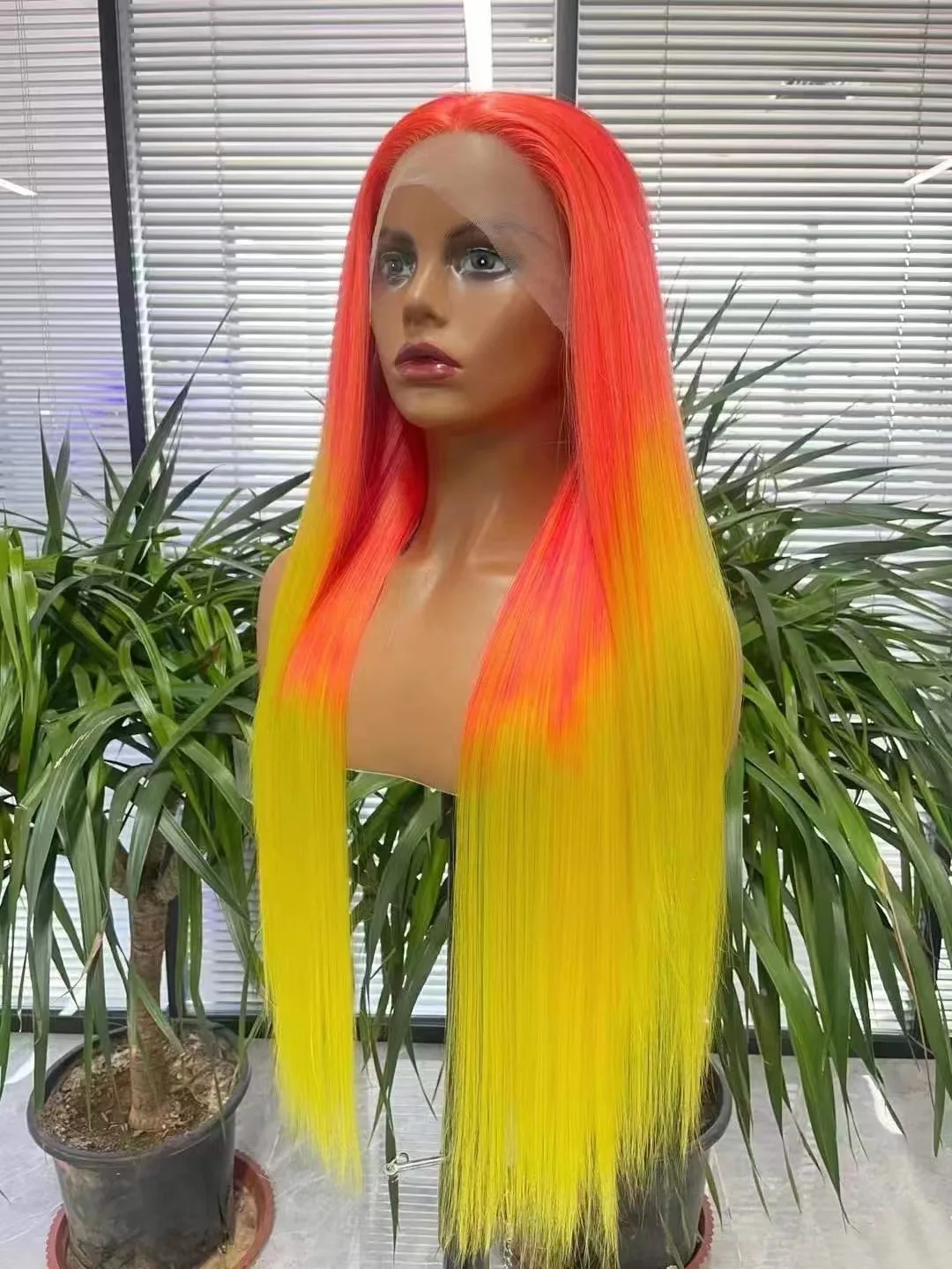 Drop Shipping Pre Plucked With Baby Hair Synthetic 13x3 Lace Front Wigs