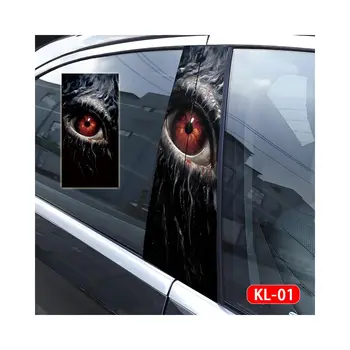 Car decoration post window B pillar protective film Horror monster Dinosaur HD eye modification painted stickers