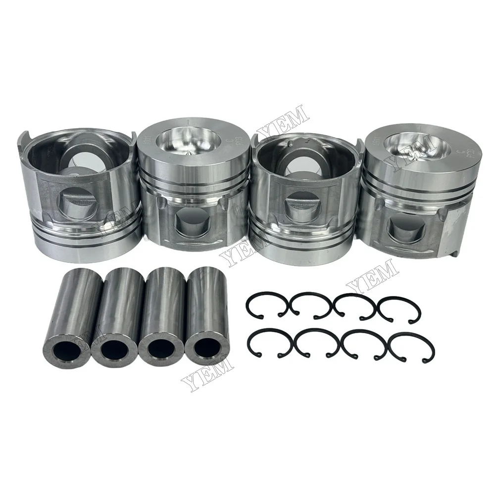Piston With Pin Circlip Fit for YTO LRC4108T60 Engine Parts