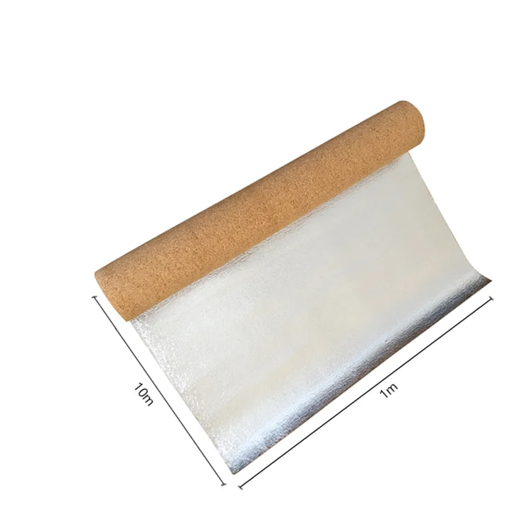 Ecofriendly Cork Underlay Sheet Natural Cork Adhesive Roll Wood