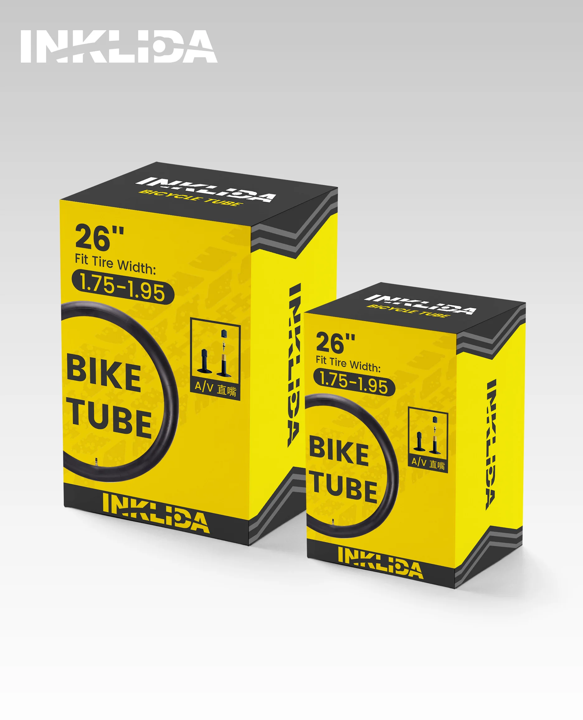 Inklida High Quality Heavy Duty Schrader Valve Bicycle Bike Fat Tire 20x4 Inner Tube For Ebike