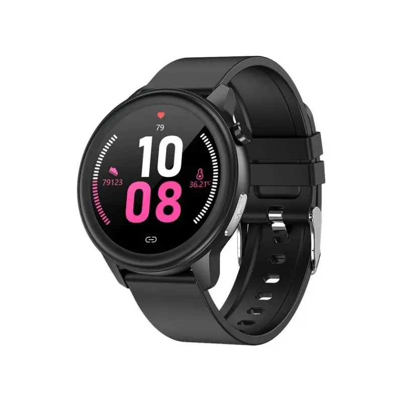 Смарт-часы E80 с вращающейся кнопкой для измерения уровня кислорода в крови ЭКГ и