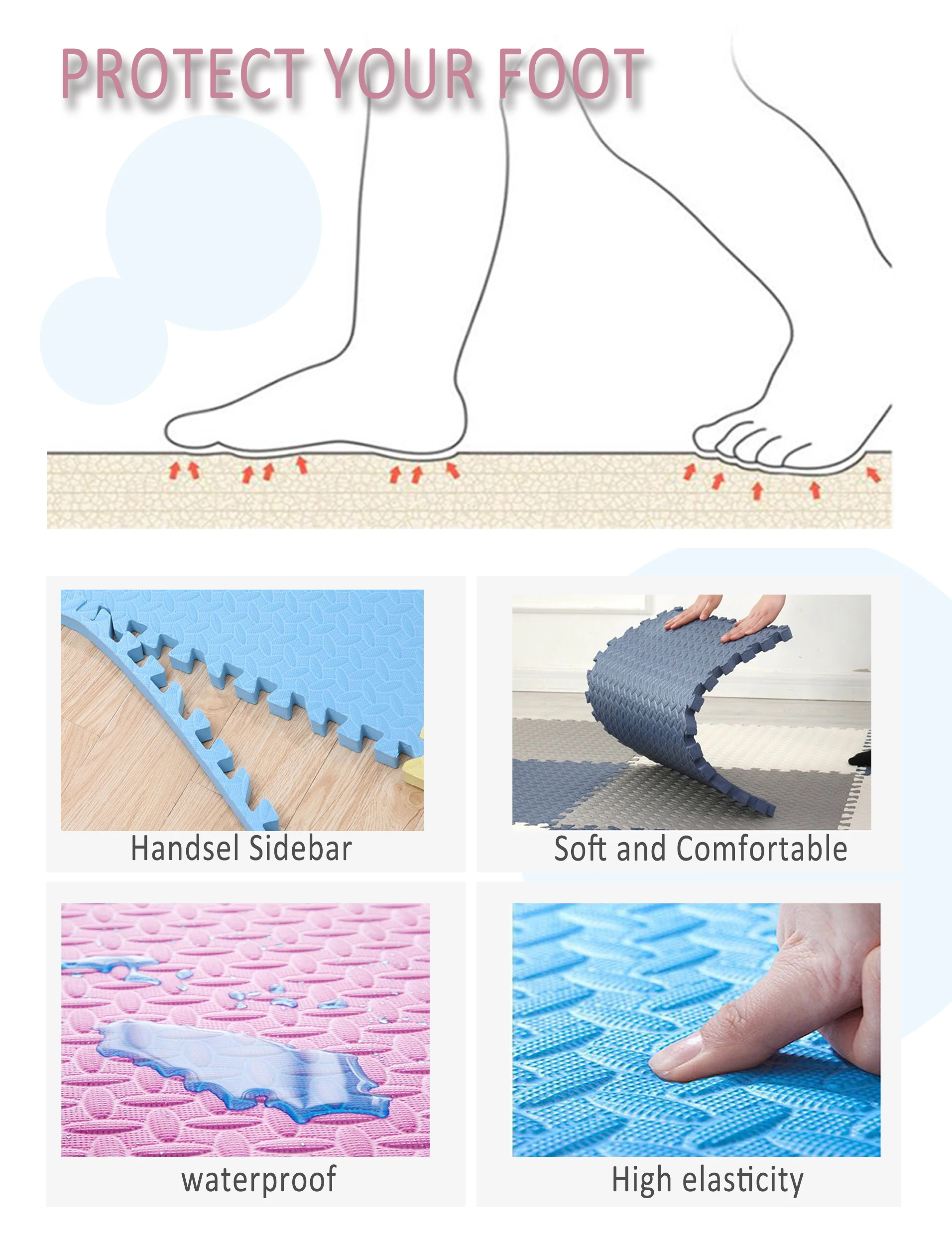 2021 Yoga Used Martial Arts Puzzle For Children Sponge Tesla Floor Park Custom Gym Foam Yoga Mat