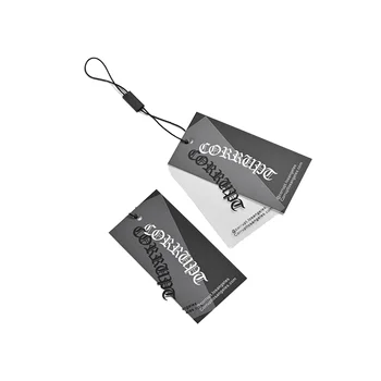 Premium Custom Clothing Tags PVC and Paper Garment Labels with Logo for Shoes Bags Sustainable Feature Hang Tag