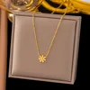 1 AH667 piccola collana margherita oro