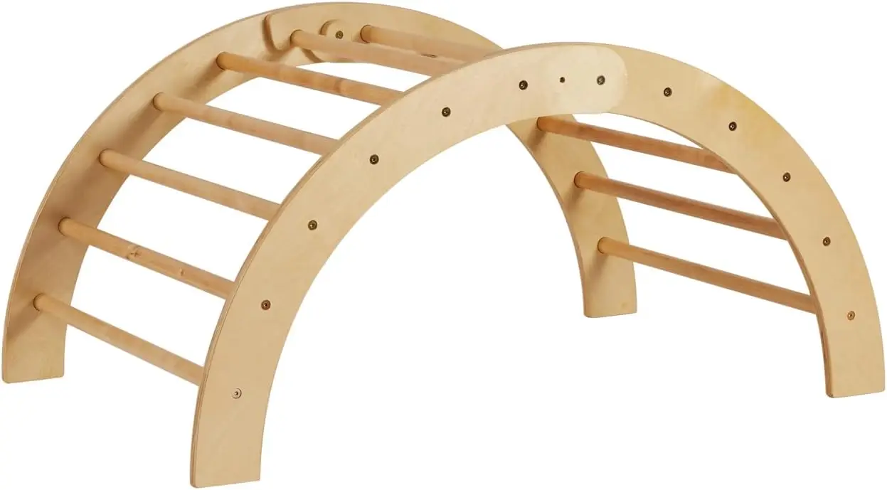 LM KIDS Montessori Kids Functional Colorful Indoor Wooden Climbing Baby ...