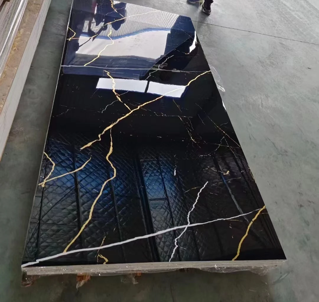 High Glossy UV Marble PVC Wall Panels - Waterproof & Eco-friendly