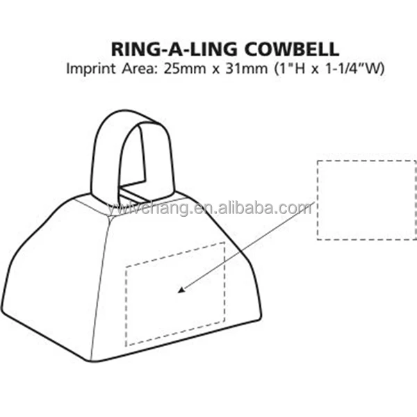 Wholesale Sturdy Metal Cowbells With Handle Ring A Ling Cowbell For