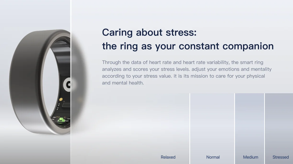 New Smart Ring Monitoring Sleep Heart Rate Exercise Mood Menstruation