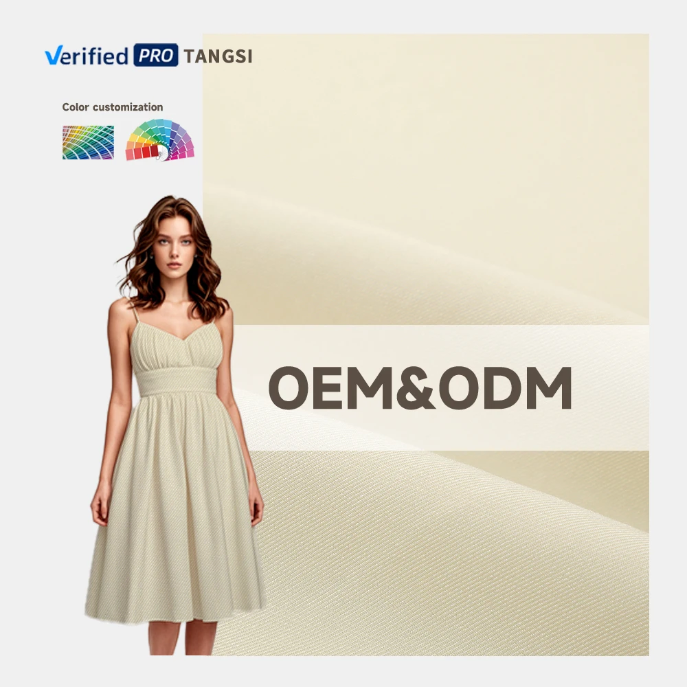 Business Suit Polyester Fiber and Sea Island Silk Formal Dress Breathable and Blackout Plain Dyed Pattern