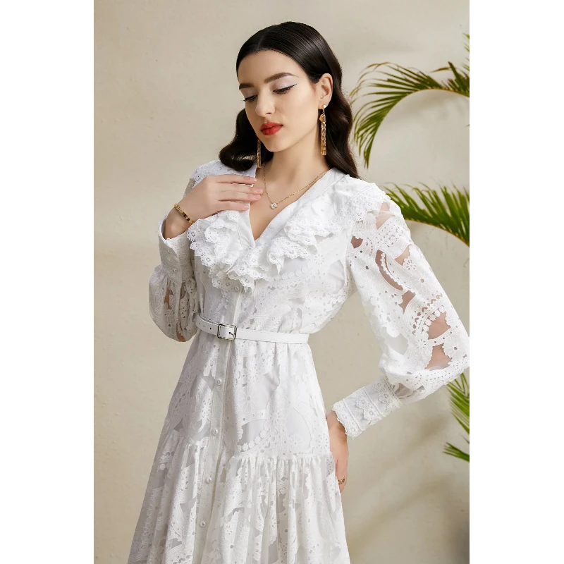 french vintage dress Elegant Fairy  Baroque Silk Dress Set / XXL French vintage maxi dress with lace trim Summer Women French Style Vintage
