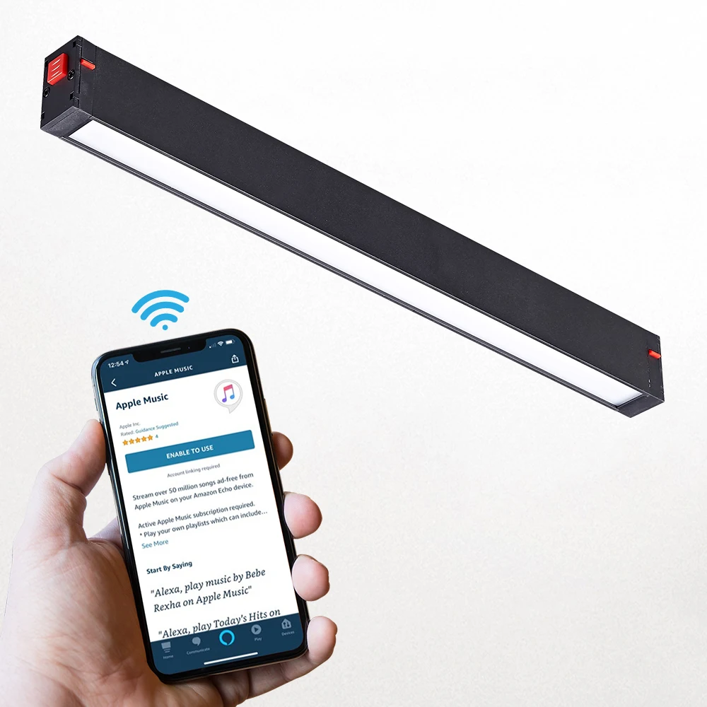 LED Linear Flood Light With Magnetic Track And Intelligent Wifi Controlled System