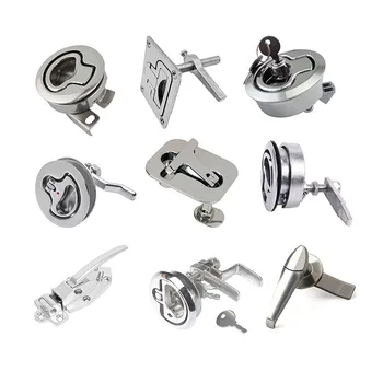 Boat Cam Latch - Marine Grade 316 Stainless Steel Flush Hatch Lock With Fasteners For Deck, Cabin, RV Doors