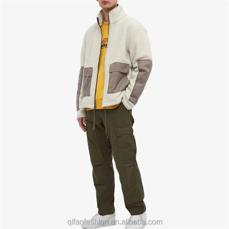 Pre-Order Color Block Sherpa Shacket with Pockets