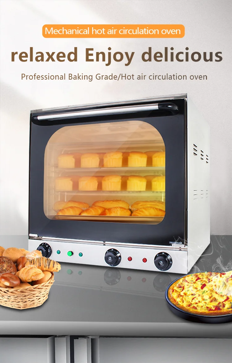 Commercial Oven Accessories Electric Steam Convection Pcb Oven