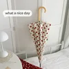 parapluie à long manche blanc lait 16 carats