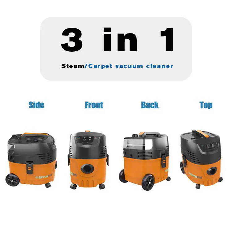 Handy 140 Degrees Celsius Steam 3 in 1 Carpet Cleaning Machines Industrial Aspirateurs Professionnel Vacuum Steam Cleaner