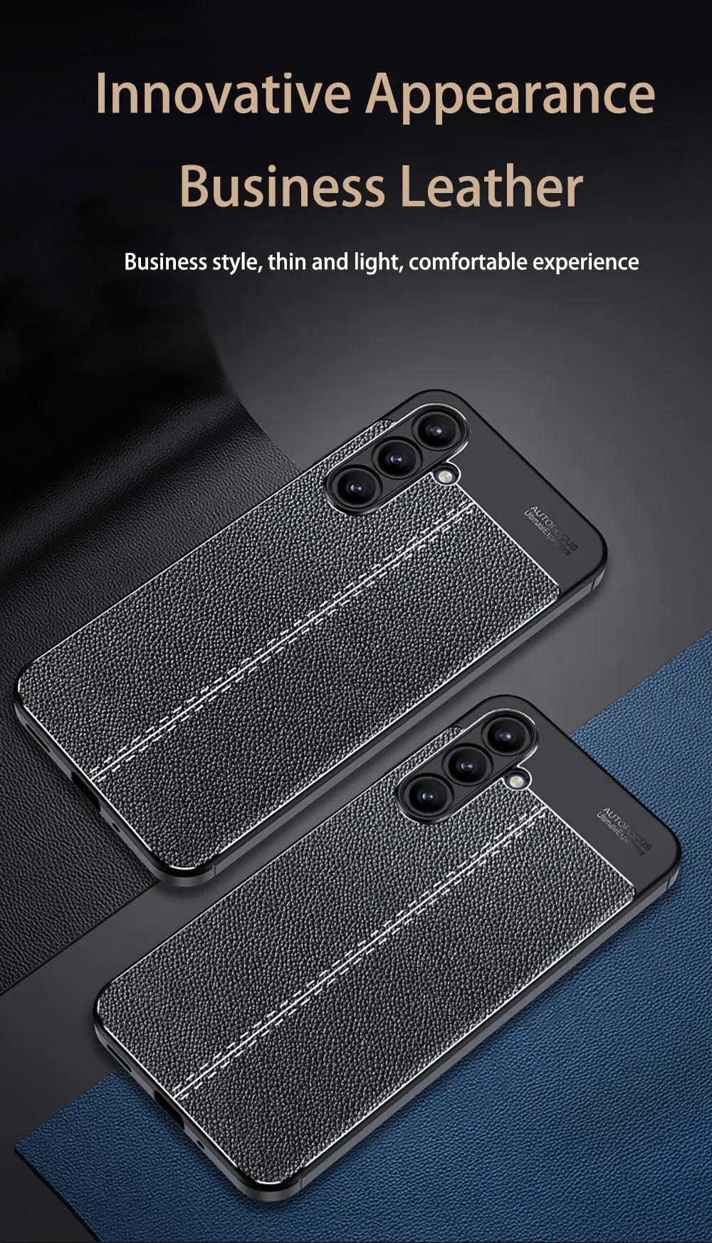 Laudtec Sjk863 Leather Grain Phone Case Simple Cover Thin Shell Skin Friendly Anti-Fingerprint Anti Scratch For Samsung A16 details