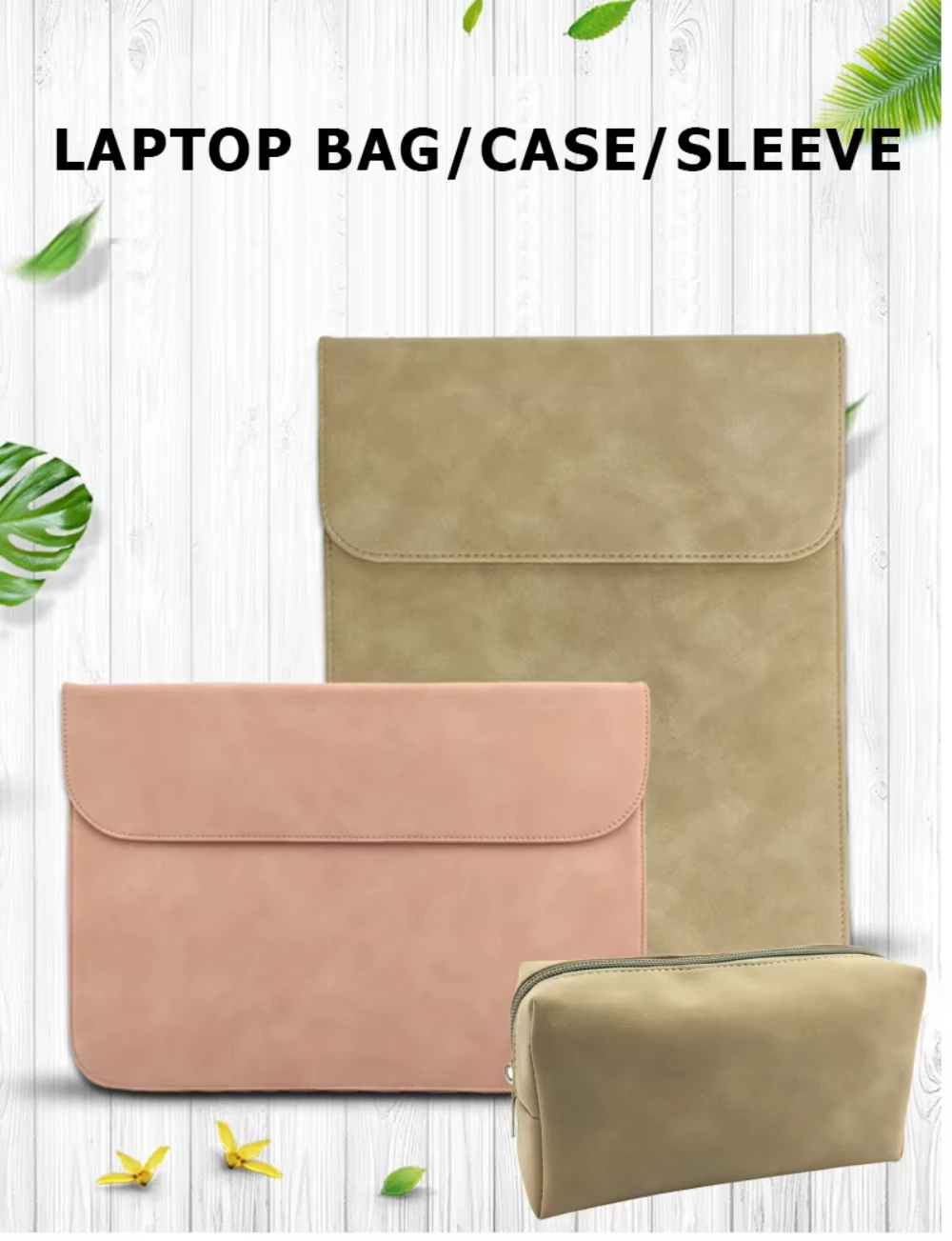 product laudtec 156 inch leather laptop sleeve 13 bag customized bags waterproof tablet notebook computer pocket case 14 cover dnb72-28