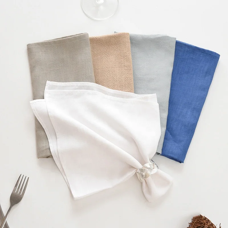 Роскошная моющаяся салфетка из 100% хлопка и льна для гостиниц